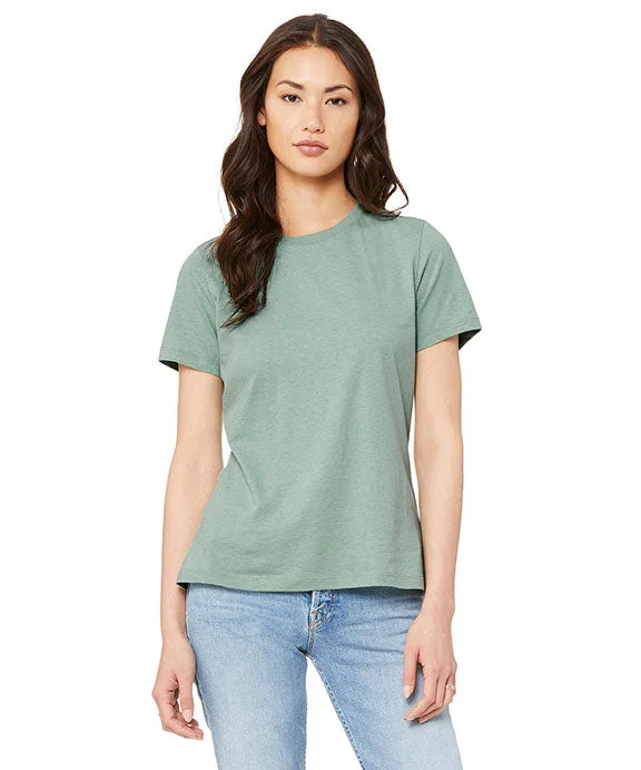 Fashion Wear 6400CVC - Bella + Canvas Ladies Relaxed Heather CVC Short-Sleeve T-Shirt | Heather Prism Dusty Blue Fashion Wear 6400CVC - Bella + Canvas Ladies Relaxed Heather CVC Short-Sleeve T-Shirt | Heather Prism Dusty Blue