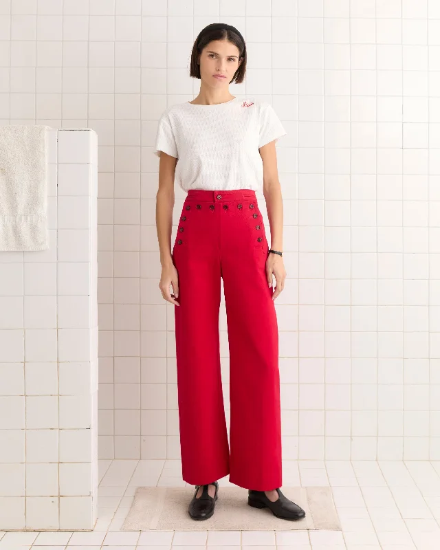 Minimal Classic Spring Twill Sailor Trousers