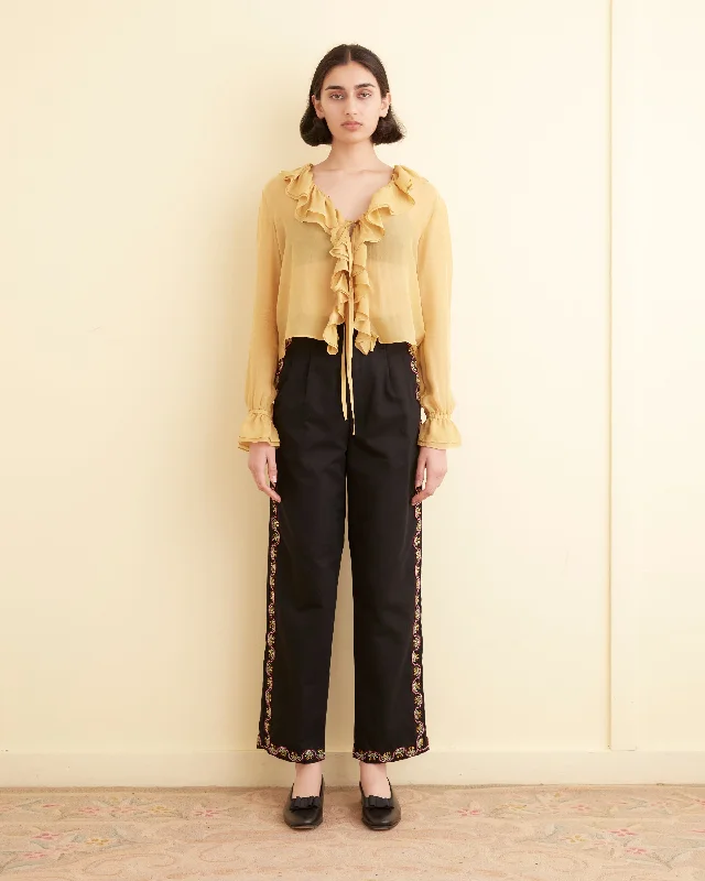 Nightclub Style Border Garden Trousers