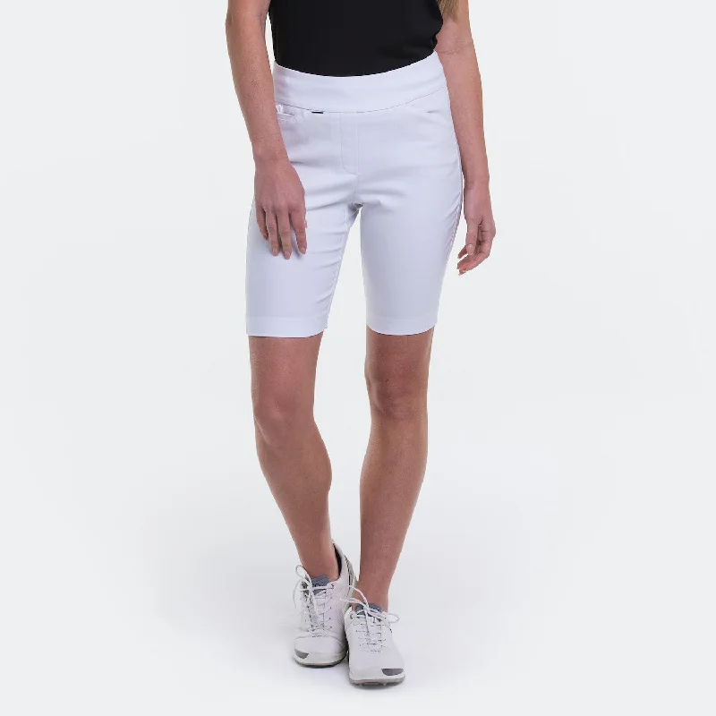 Comfortable and simple SIZE XS - EP NEW YORK Compression Stretch Shorts 8001 White 50 cm