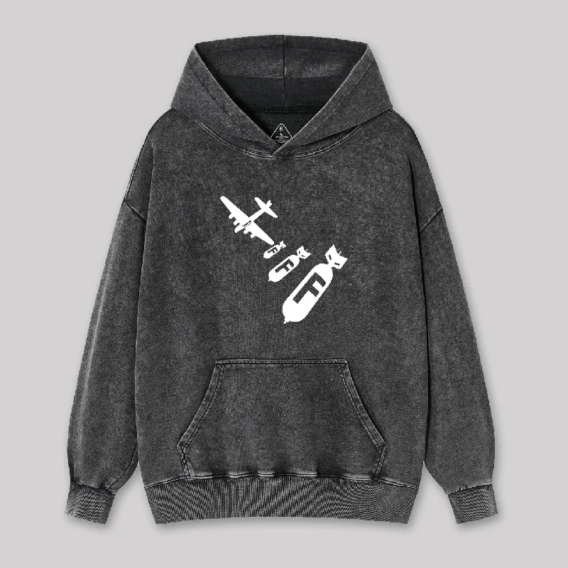 Sports Jumpsuit Funny - Dropping F Bombs Washed Hoodie