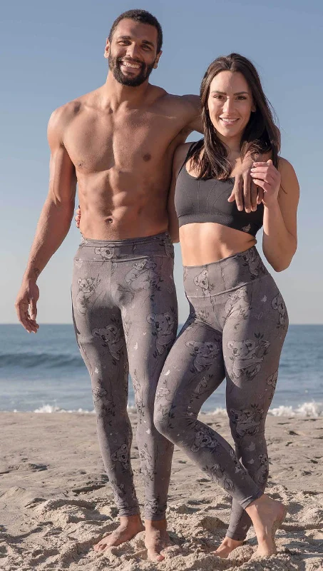 Letter embroidery Koalas - Athleisure Leggings - CUSTOM ORDER
