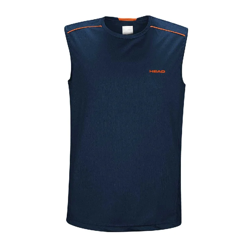 Free And Comfortable Head HMS-502 Sando T-Shirt (Navy)