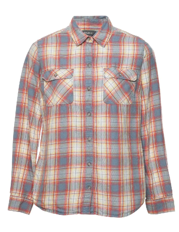 Comfortable Dresses Eddie Bauer Checked Shirt - S