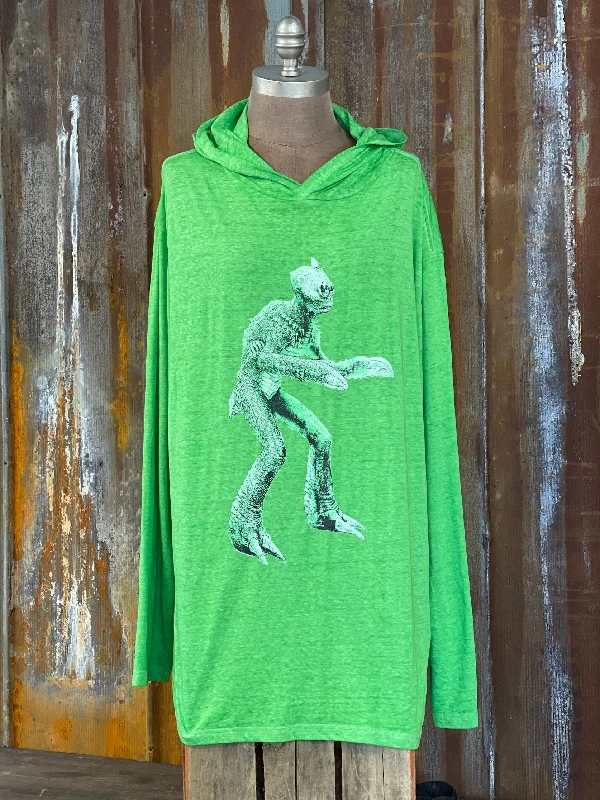 Tropical Style Sleestack LIGHTWEIGHT HOODIE- Green CLEARANCE