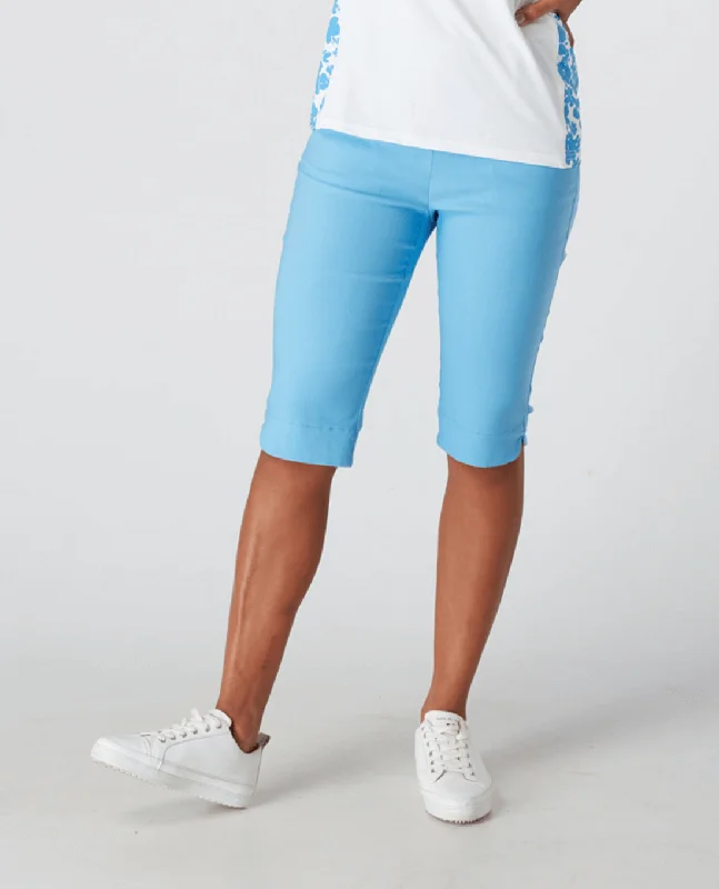 Sports Zipper Style SWING OUT SISTER Rosamonde Pull On Shorts Tranquil Blue