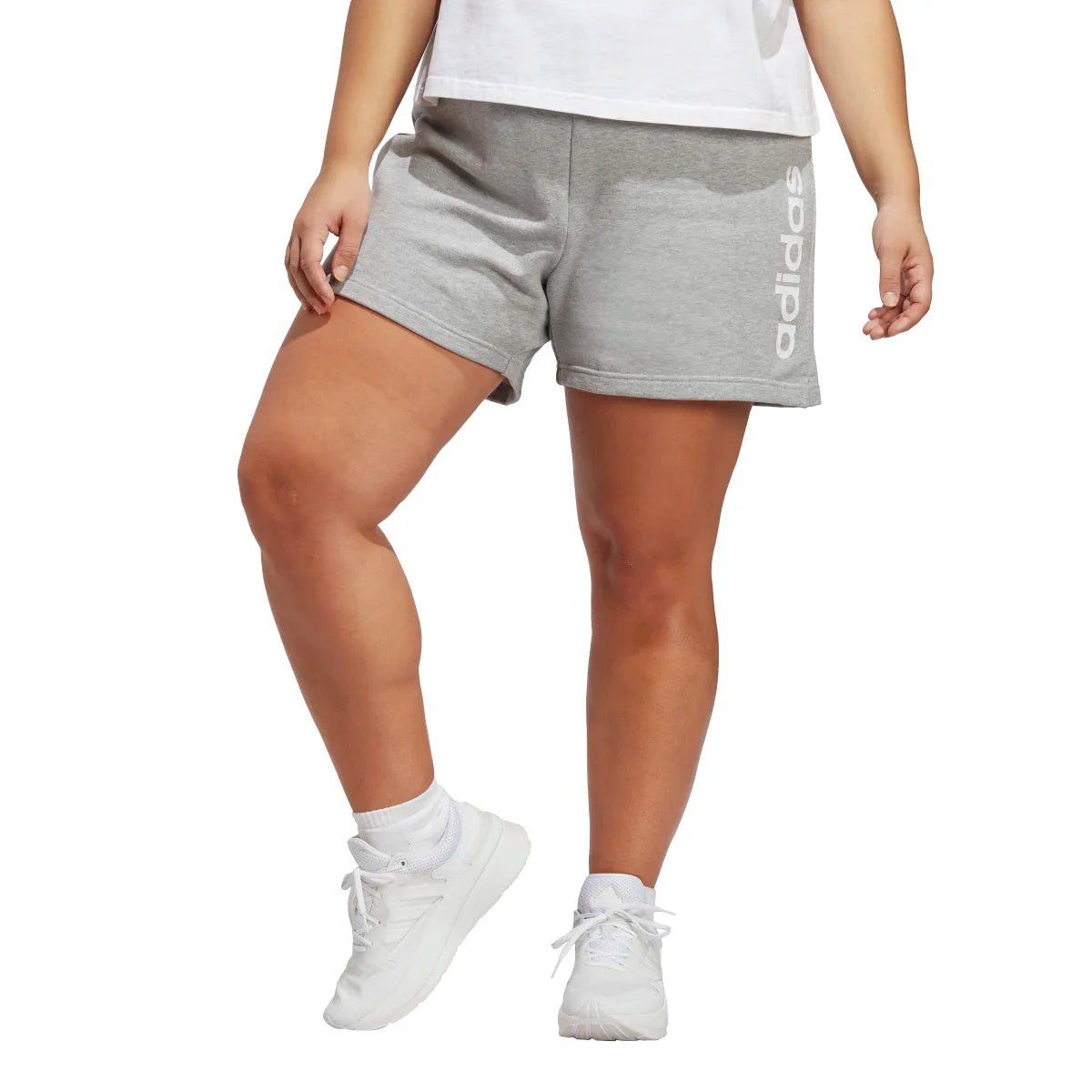 Comfortable Wear adidas Women's Essentials Linear French Terry Shorts (Plus Size)