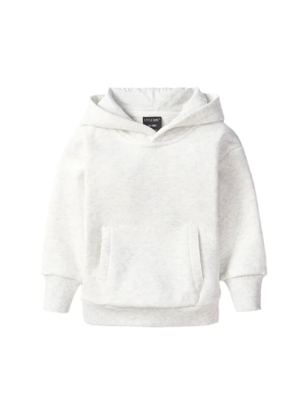 Street Personality Style Elevated Hoodie - Light Heather Grey
