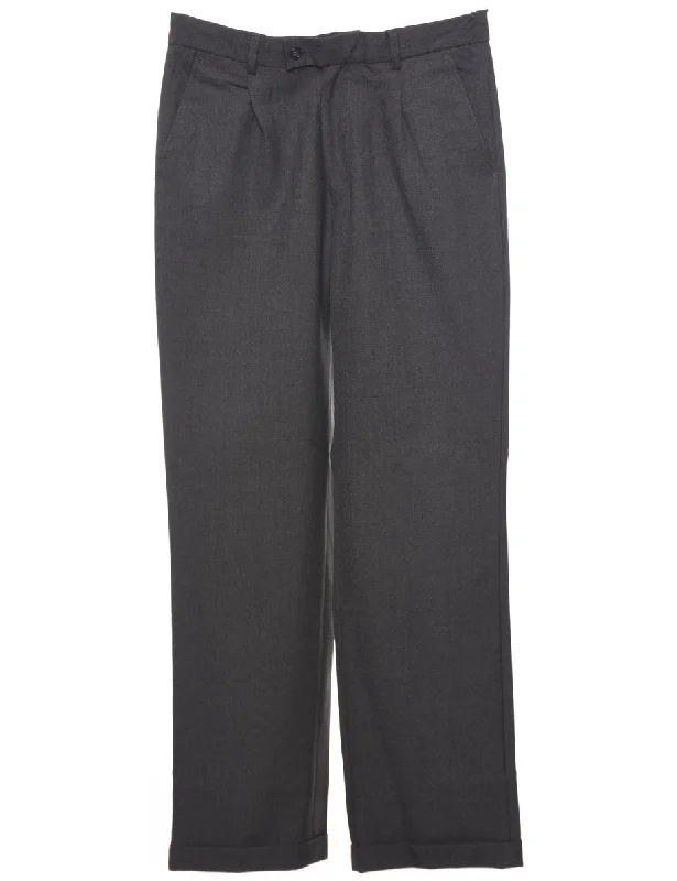 Eye-catching Personality Dark Grey Trousers - W31 L29