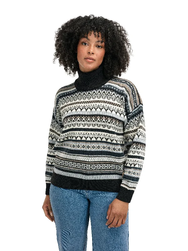 Street Fashion Dale of Norway - Utsira Women's Sweater - Coffee/Off-White