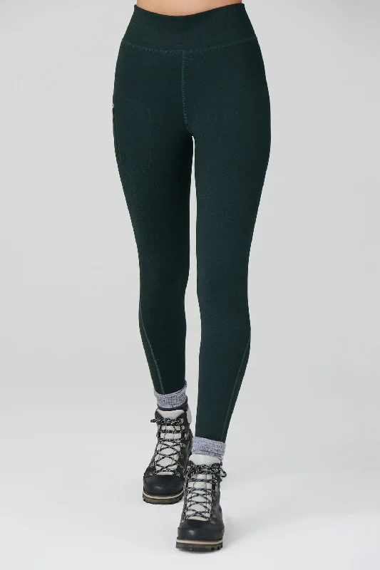 Design Must-have Thermal Outdoor Leggings - Forest Green