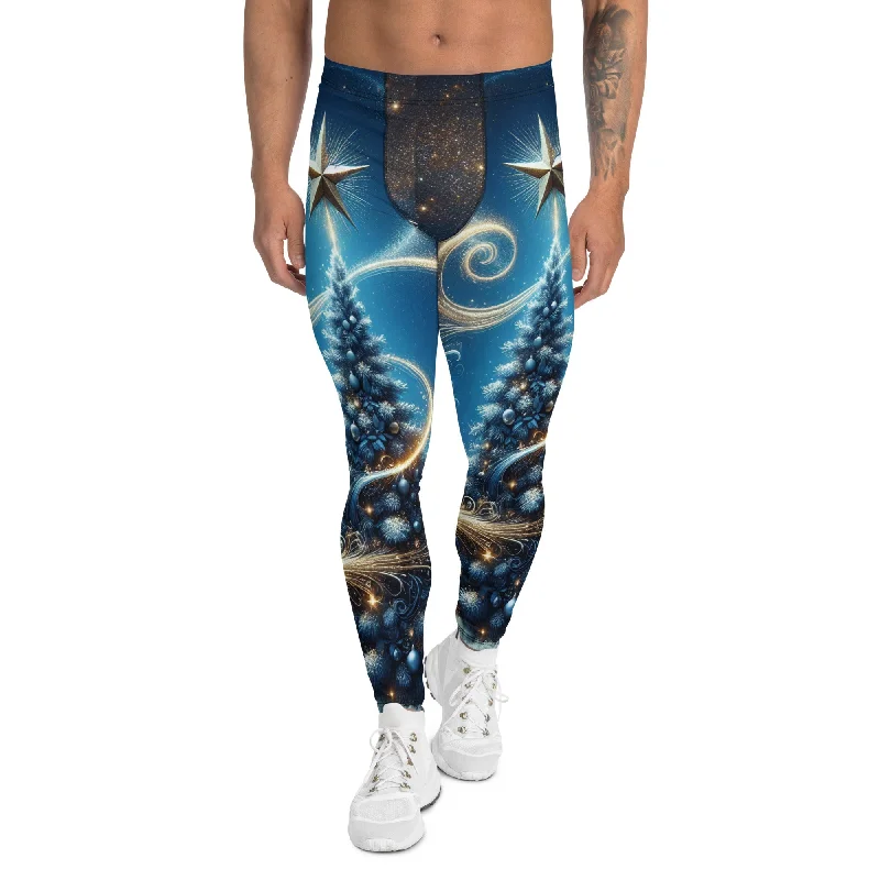 Soft And Comfortable Starlit Christmas Men's Leggings