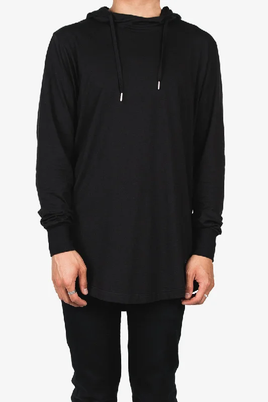 Leisure And Entertainment L/S Drop Hoodie Blk/Blk