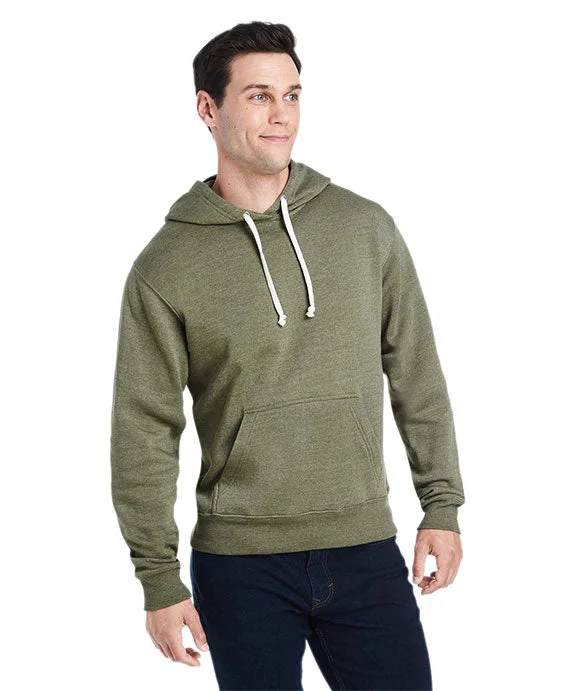 High-end Sense JA8871 - J America Adult Triblend Pullover Fleece Hooded Sweatshirt | Olive Triblend