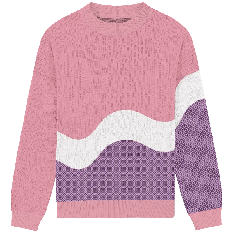 Free And Casual Sapphic Squiggle Crewneck