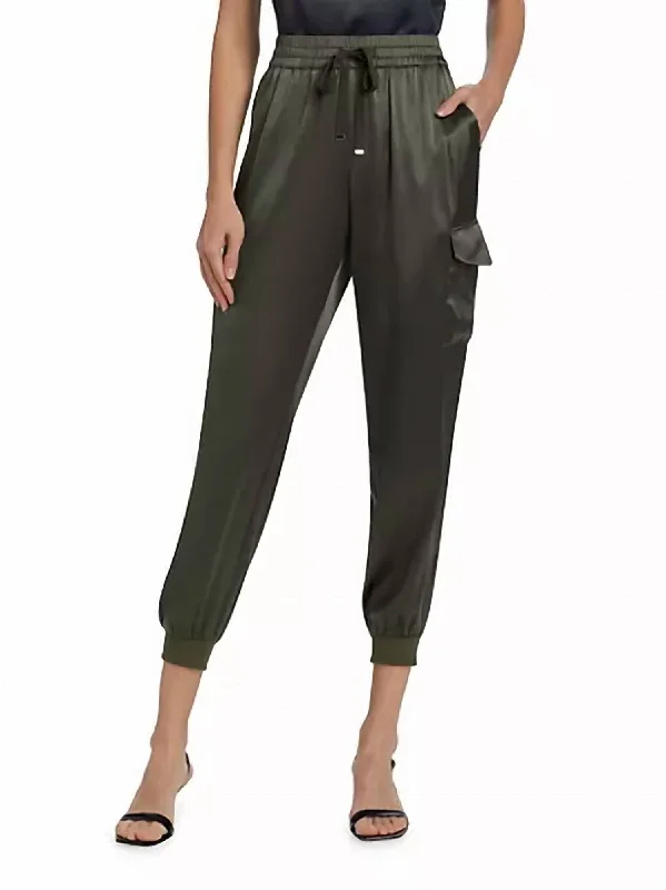 Comfortable And Casual Elsie Pants In Thyme
