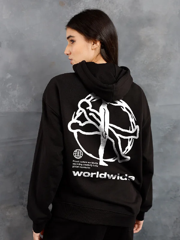 Artistic Temperament Worldwide Women Drop Shoulder Premium Terry Hoodie
