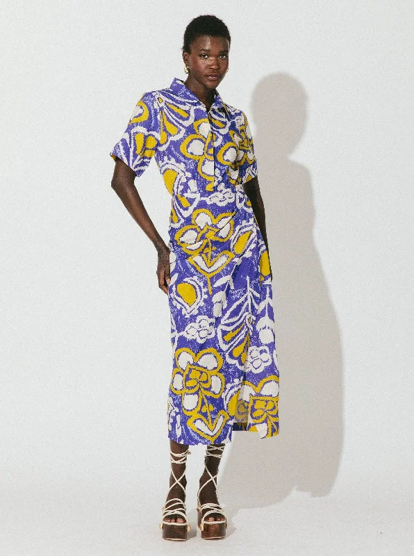 Fashionable and versatile Shonda Midi Dress - Azores