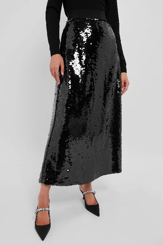 Wandering freely Black Sparkle Kristin Skirt