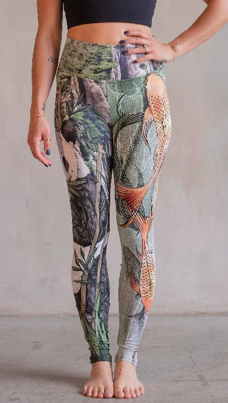 Sweet breath Koi Fish Mashup - Athleisure Leggings