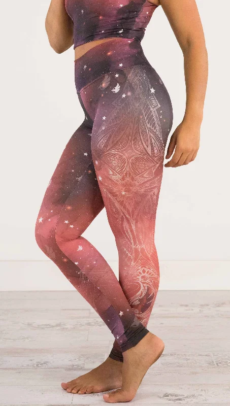 Unique Prints Galactic Solar Flare - Athleisure Leggings