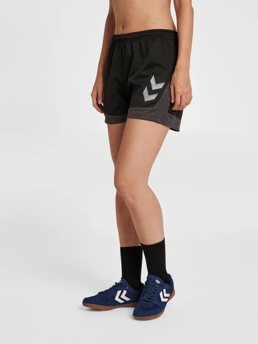Black And White Style Hummel Women's Lead Poly Shorts