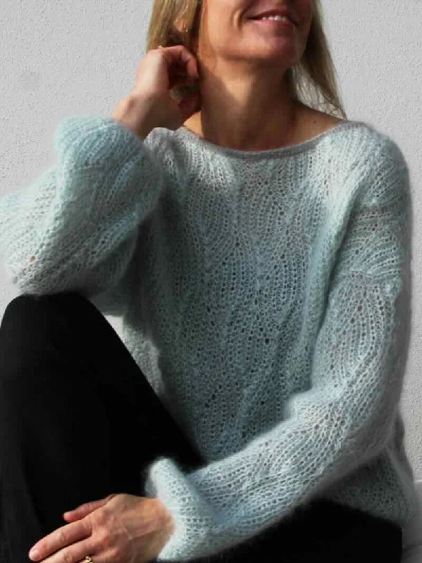 Autumn Selection No 18 sweater by VesterbyCrea, Silk mohair kit