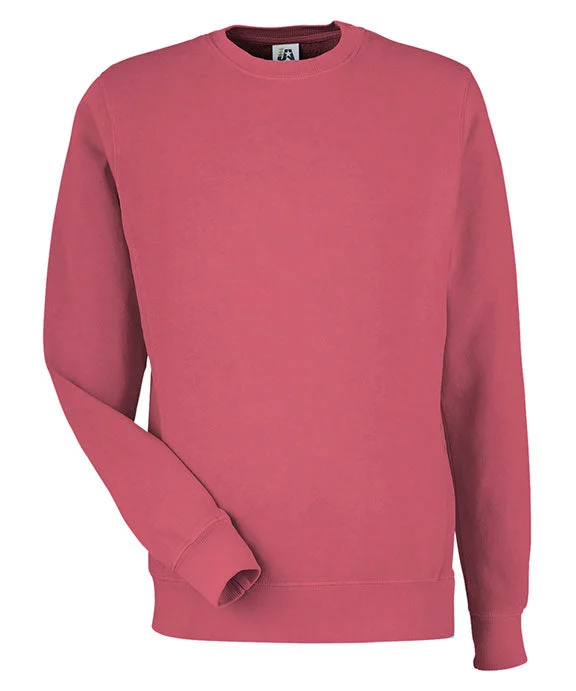 Youthful Vitality 8731JA - J America Unisex Pigment Dyed Fleece Sweatshirt | Garnet