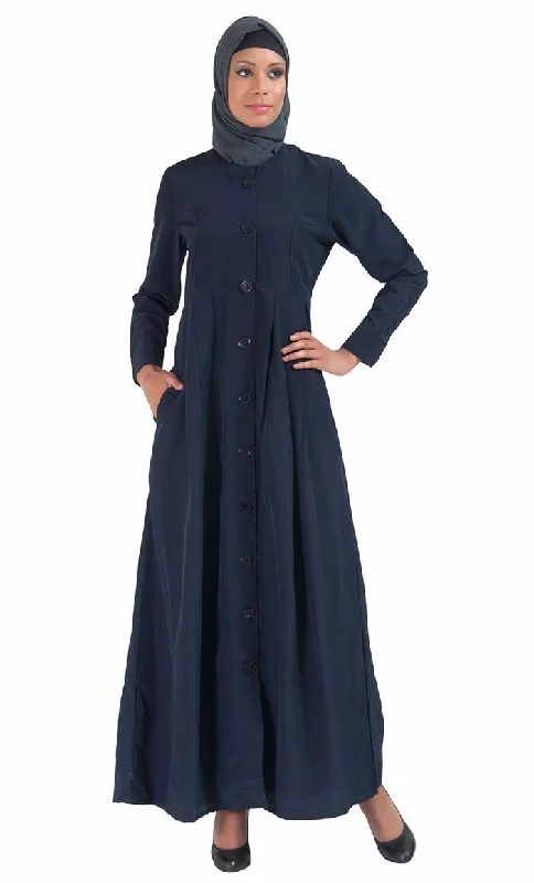 Soft Style High Neck Side pockets Kashibo Abaya/ Jilbab