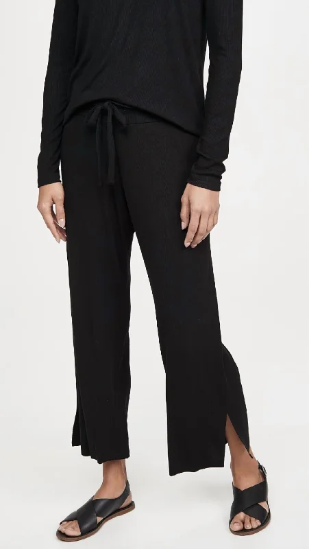 High-end Fabrics Kismet Rib Pants In Black