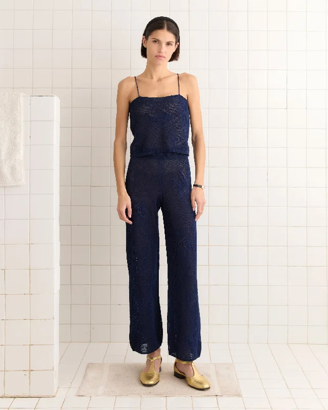 Breathable Design Angel Fish Joggers - Navy