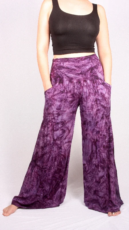 High-end Fabrics TIE DYE PALAZZO PANTS