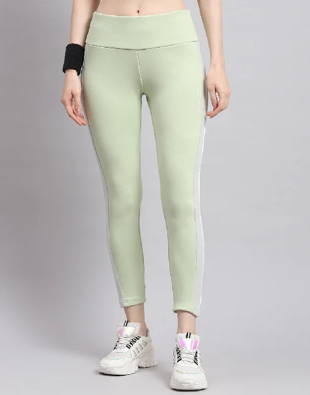 Affordable selection Women Green Solid Regular Fit Legging