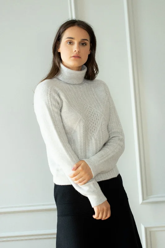 Sweet Girl Turtleneck Sweater with raglan sleeves
