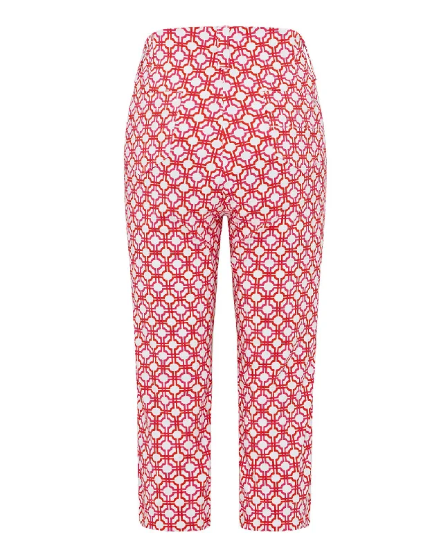 Soft Fashion SIZE 8 - SWING OUT SISTER Lexi Pull On Capri Lush Pink & Mandarin