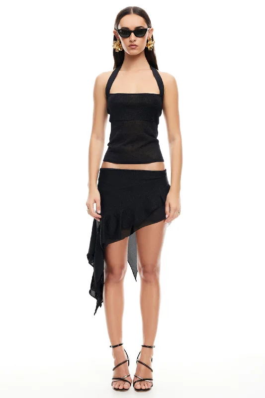 Printed Patterns LIONESS Palisades Mini Skirt Onyx