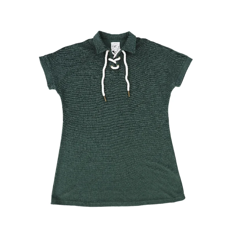 Printed pattern WATER CLUB GREEN ROPE TERRY DRESS