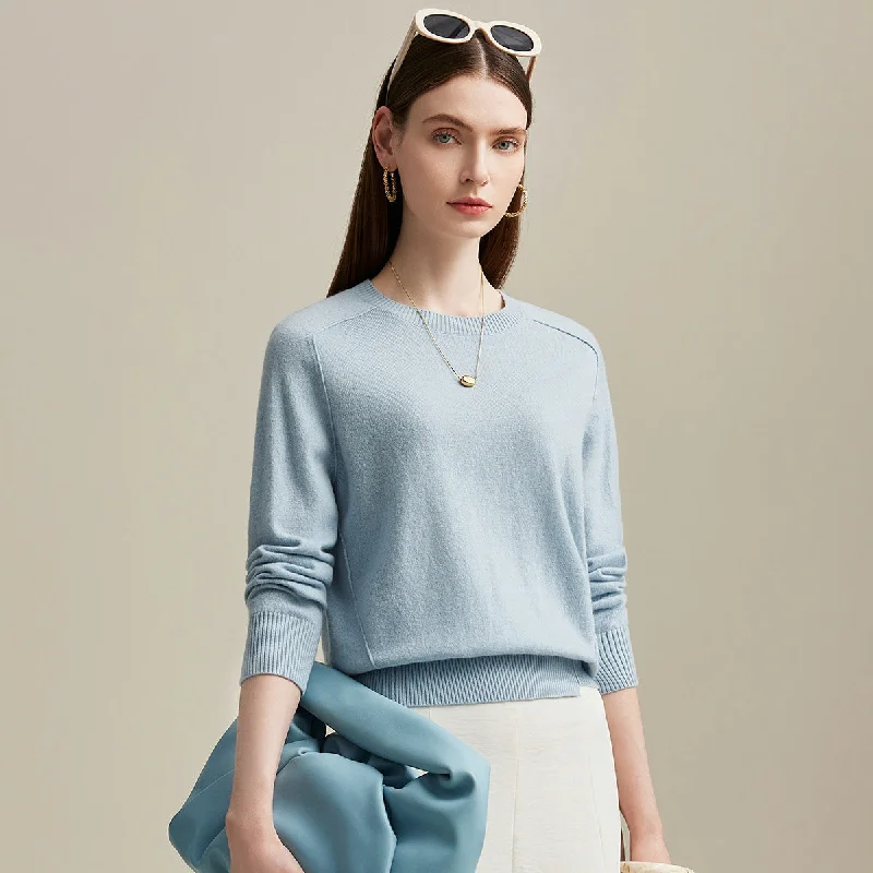 Cute Design 100% Cashmere Soft Knit Pullover Sweater