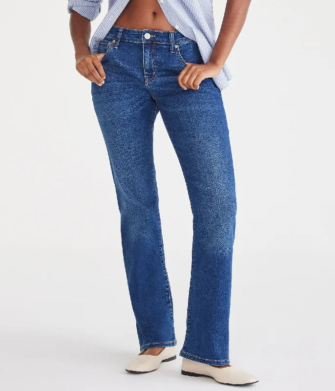 Retro Design Aeropostale Curvy Mid-Rise Bootcut Jean