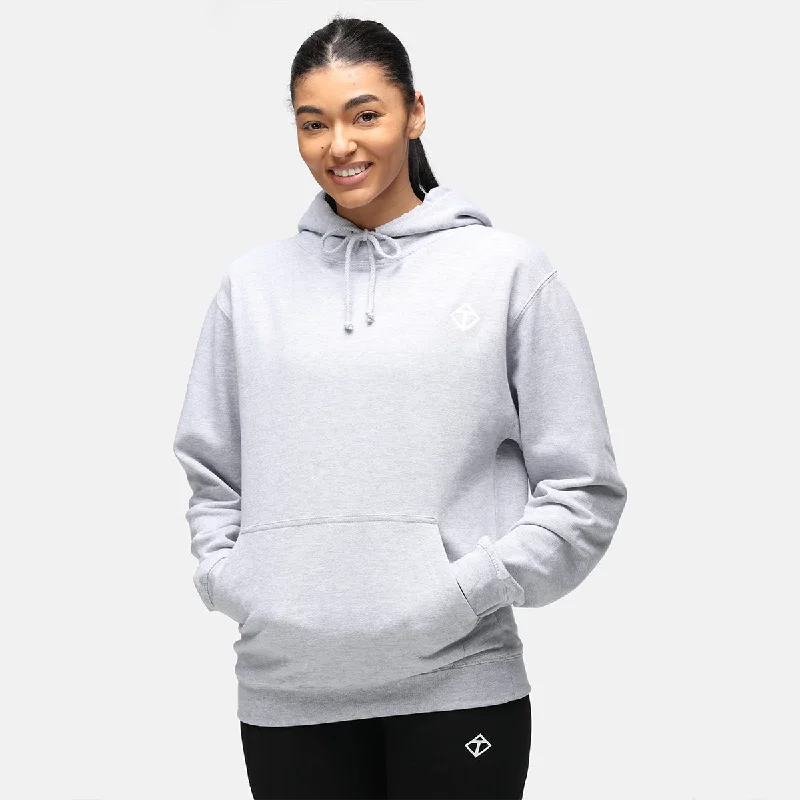 Elegant And Elegant Heather Grey Diamond Hoodie