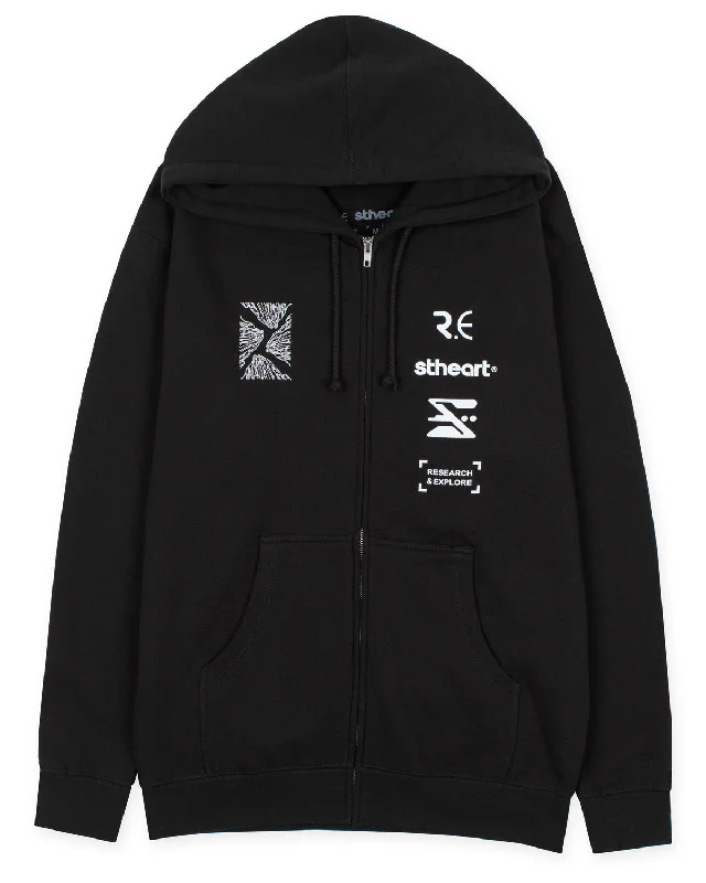Modern Chic R&E Zip Hoodie