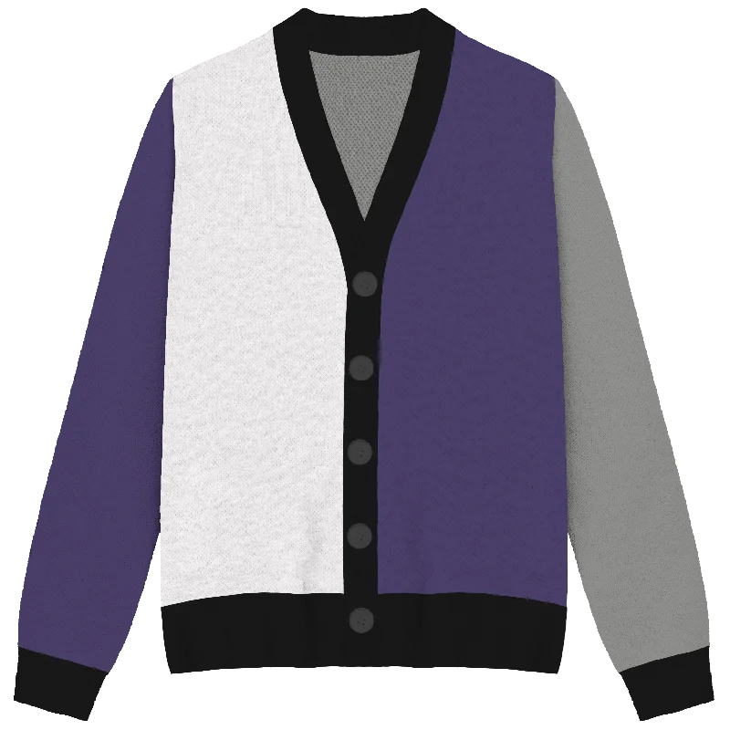 Sports Series Asexual / Demisexual Colorblock Knit Cardigan
