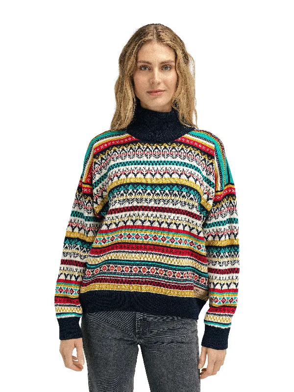 Dynamic Fashion Dale of Norway - Utsira Women's Sweater - Marine/Off-White/Raspberry