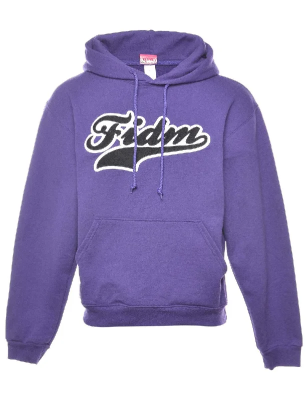 High Street Style Purple Fidm Hoodie - S