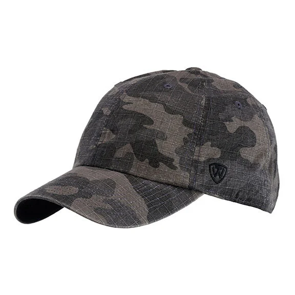 Sports Casual Style TW5537 - J America Ripper Washed Cotton Ripstop Hat | Black Camo