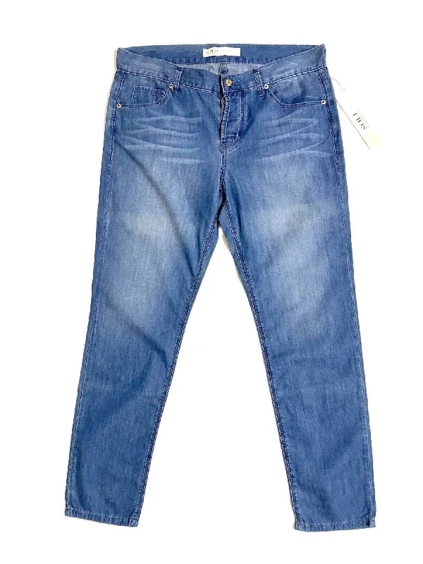 Fashion Touch Women's Chambray Lightweight Denim Pants In Blue