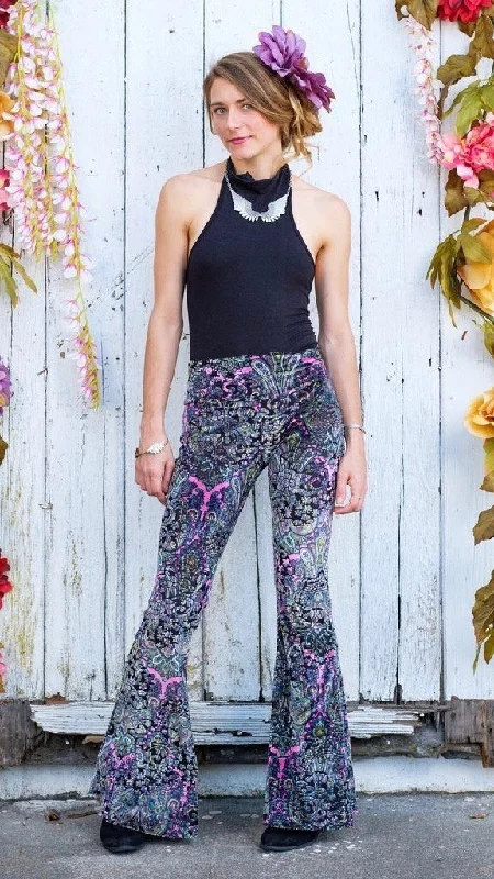 Dessert Matching Pink Paisley Burnout Slim Bells