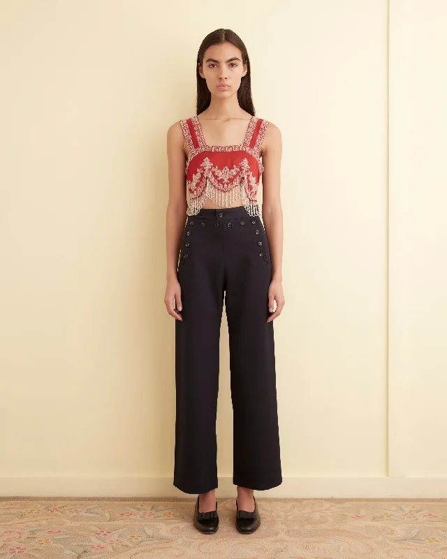 High-quality fabrics Sailor Trousers - Midnight