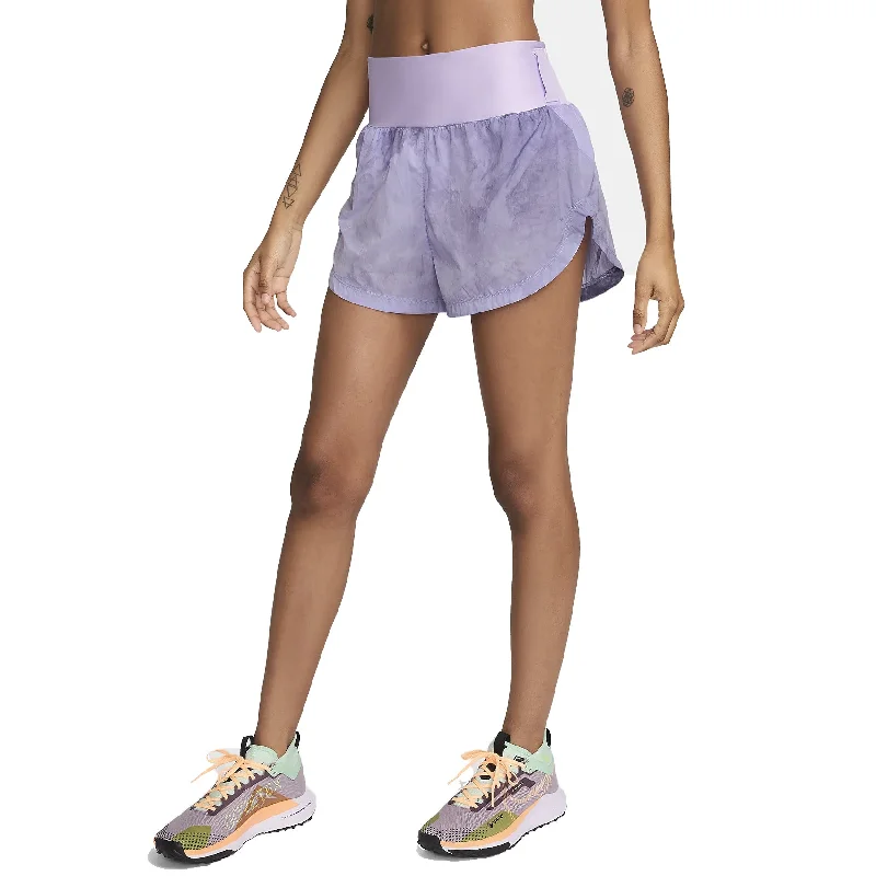 Celebrity Style Womens Nike Trail Repel Mid Rise Running Shorts - 3 Inch
