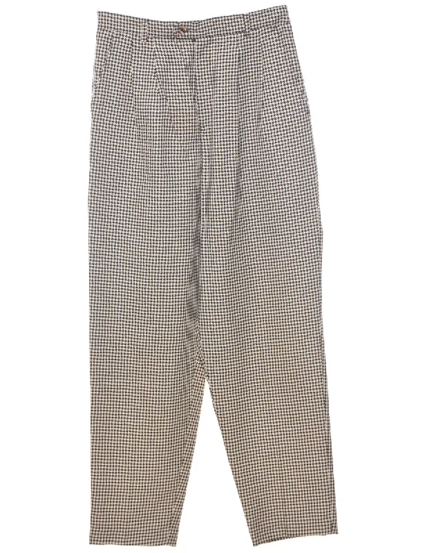 Urban Design Sense Dogtooth Checks Trousers - W30 L30